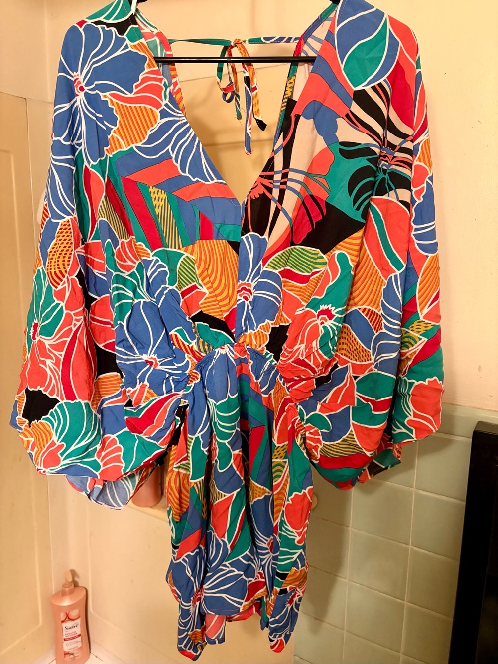 🌻New Women’s Aakaa Kimono Romper Swim Cover-Up
